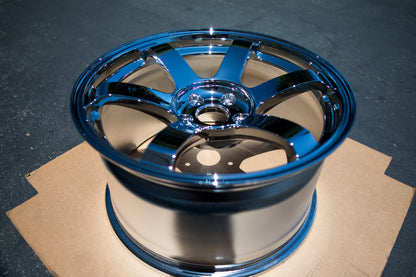 Volk TE37 Saga 18x10 +35 5x114.3 Chrome