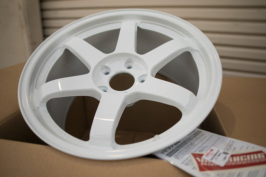 Volk Racing TE37SL 18x9.5 +38 5x120 Dash White (SET)