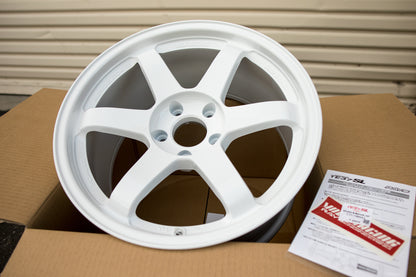 Volk Racing TE37SL 18x9.5 +22, 18x11 +34 5x120 Dash White (SET)