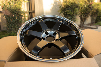 Volk TE37SL 18x9.5 +22 5x120 Pressed Double Black (SET OF 4)