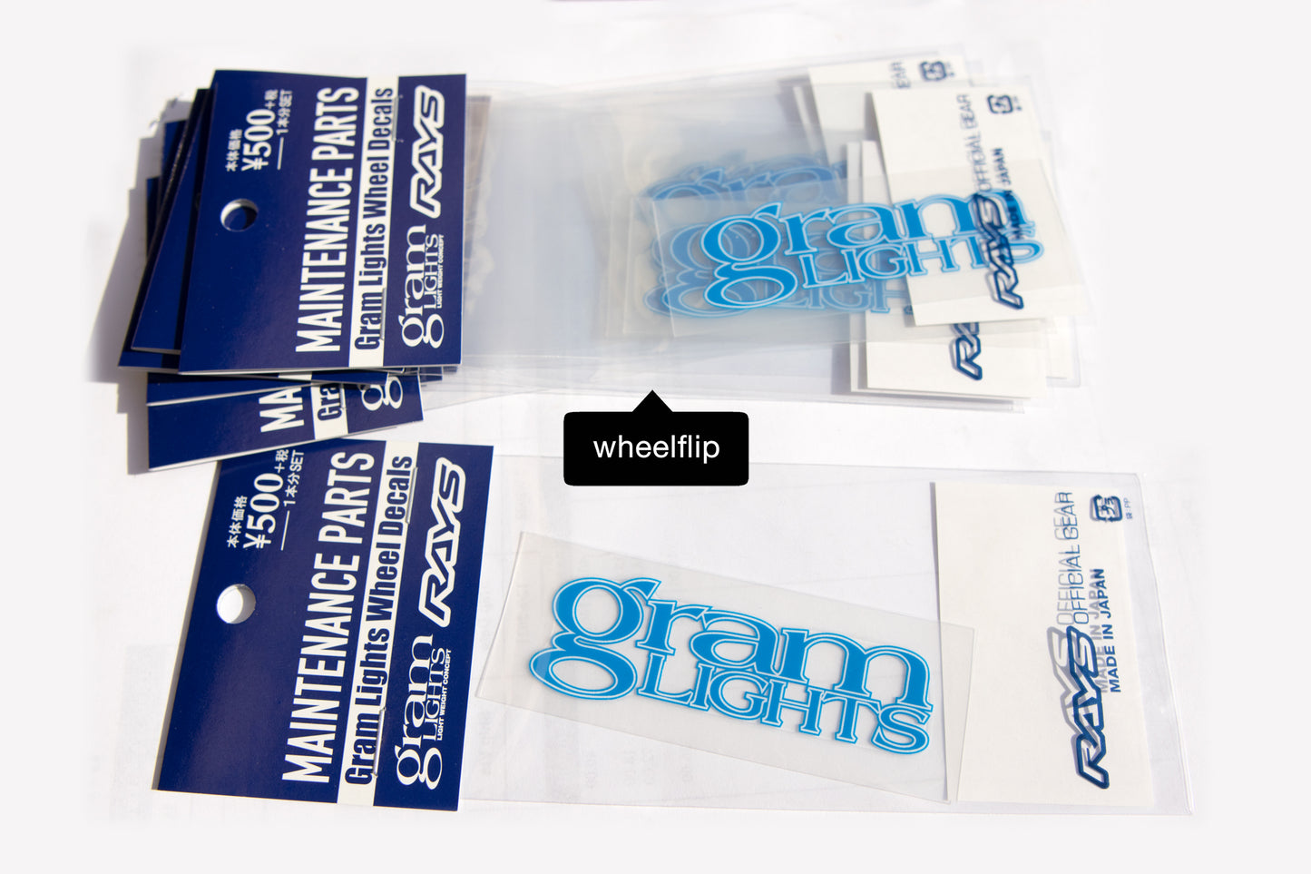 Gram Lights Spoke Sticker Decal - Blue