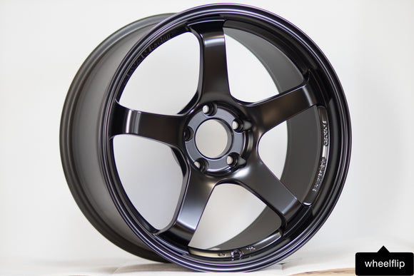 Advan GT 18x9.5 +22 5x114.3 Semi Gloss Black (SET) – WheelFlip