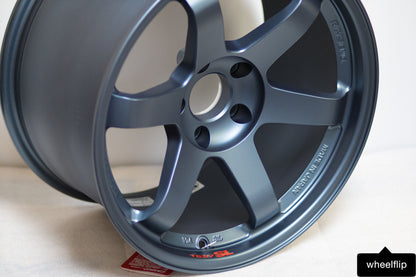 Volk TE37SL 18x9.5 +22, 18x10.5 +20 5x120 Matte Blue Gunmetal (SET OF 4)