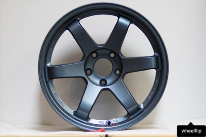 Volk TE37SL 18x9.5 +22, 18x10.5 +20 5x120 Matte Blue Gunmetal (SET OF 4)