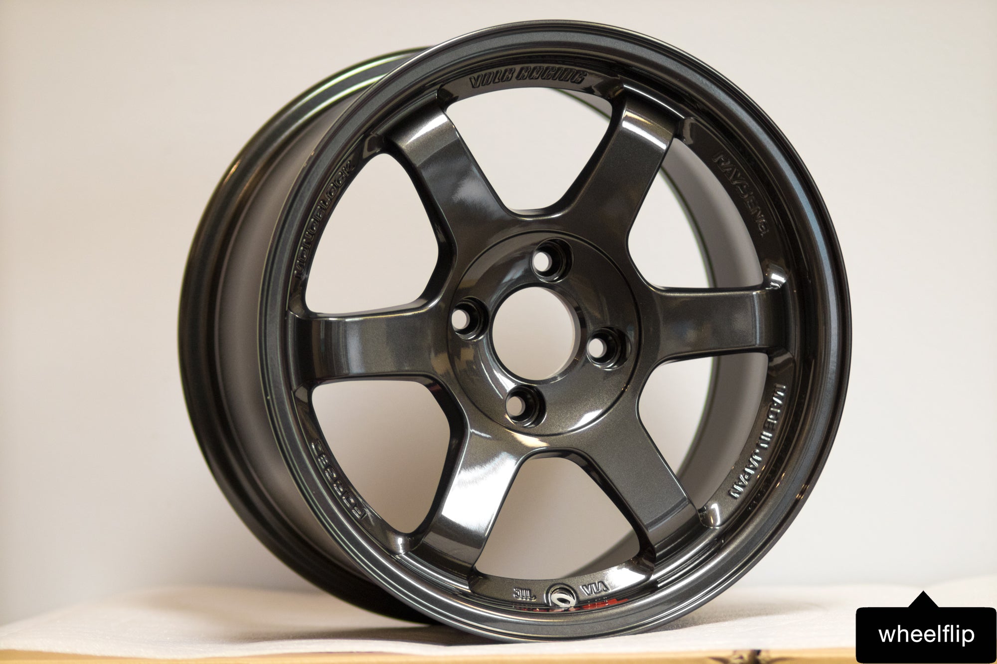 Volk Racing TE37SL 15x8 +35 4x100 Diamond Black (SET) – WheelFlip