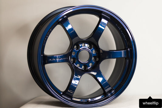 Rays Gram Lights 57DR 18x9.5 +12 5x114.3 Eternal Blue Pearl (SET)