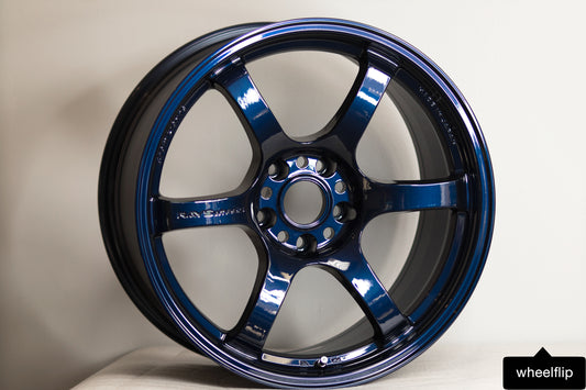 Rays Gram Lights 57DR 18x9.5 +22 5x114.3 Eternal Blue Pearl (SET)