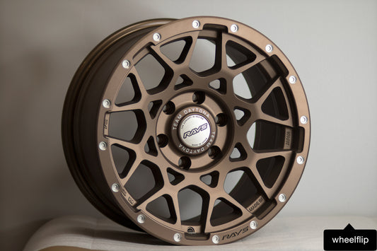 Rays Team Daytona M8 17x8.5 +0 6x139.7 Dark Bronze (SET)