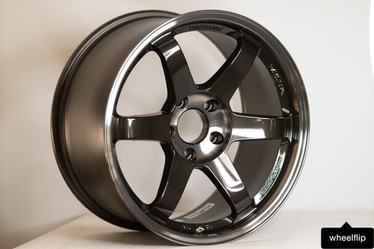 Volk Racing TE37SL 18x10 +30 5x114.3 Pressed Double Black (SET)