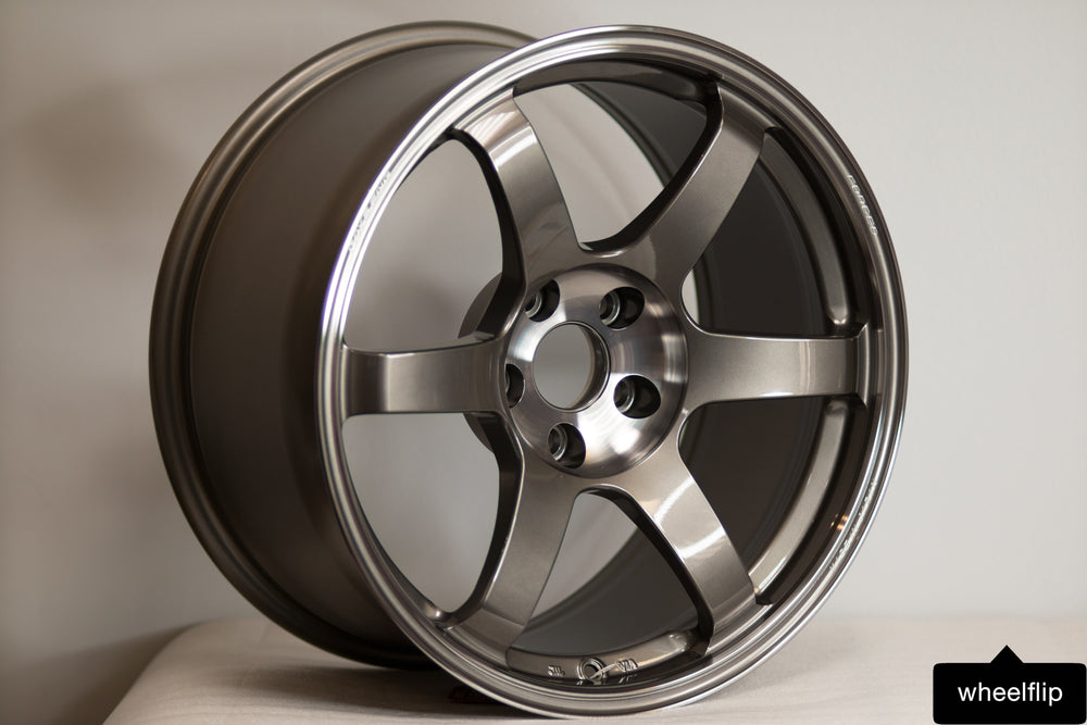 Volk TE37 Saga SL 18x9.5 +45 5x114.3 Pressed Graphite (SET