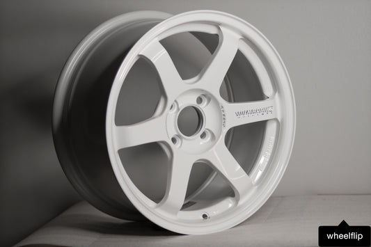 Volk Racing TE37 Sonic 16x8 +35 4x100 Dash White (SET)