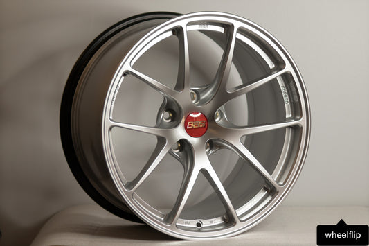 BBS RI-A 18x10 +25 5x120 Diamond Silver (SET)