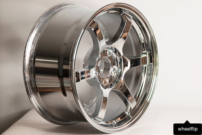 Gram Lights 57DR 17x9 +12 5x114.3 Chrome Plating (PAIR)