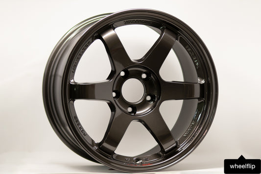 Volk Racing TE37SL 17x9 +22 5x114.3 Diamond Black (SET)