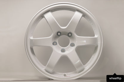 Volk Racing TE37SL 17x9 +22 5x114.3 Dash White (SET)