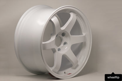 Volk Racing TE37SL 17x9 +22 5x114.3 Dash White (SET)