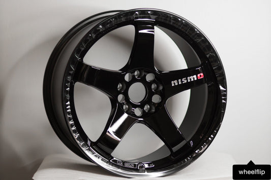 Nismo LMGT4 Omori Spec 18x9.5 +12, 18x10.5 +15 5x114.3 Gloss Black (SET)