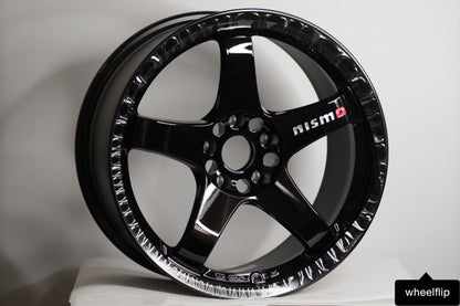 Nismo LMGT4 Omori Spec 18x9.5 +12 5x114.3 Gloss Black (SET)