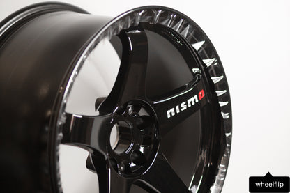 Nismo LMGT4 Omori Spec 18x9.5 +12 5x114.3 Gloss Black (SET)