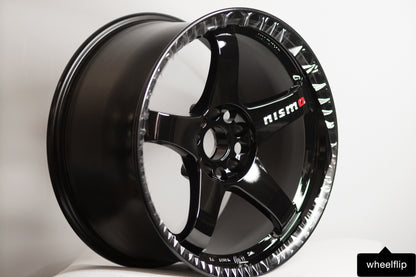 Nismo LMGT4 Omori Spec 18x9.5 +12 5x114.3 Gloss Black (SET)