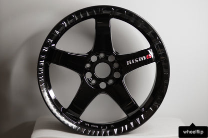 Nismo LMGT4 Omori Spec 18x9.5 +12 5x114.3 Gloss Black (SET)