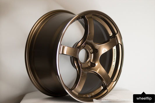 Advan TC4 17x9 +45 5x114.3 Umber Bronze Metallic & Ring (SET)