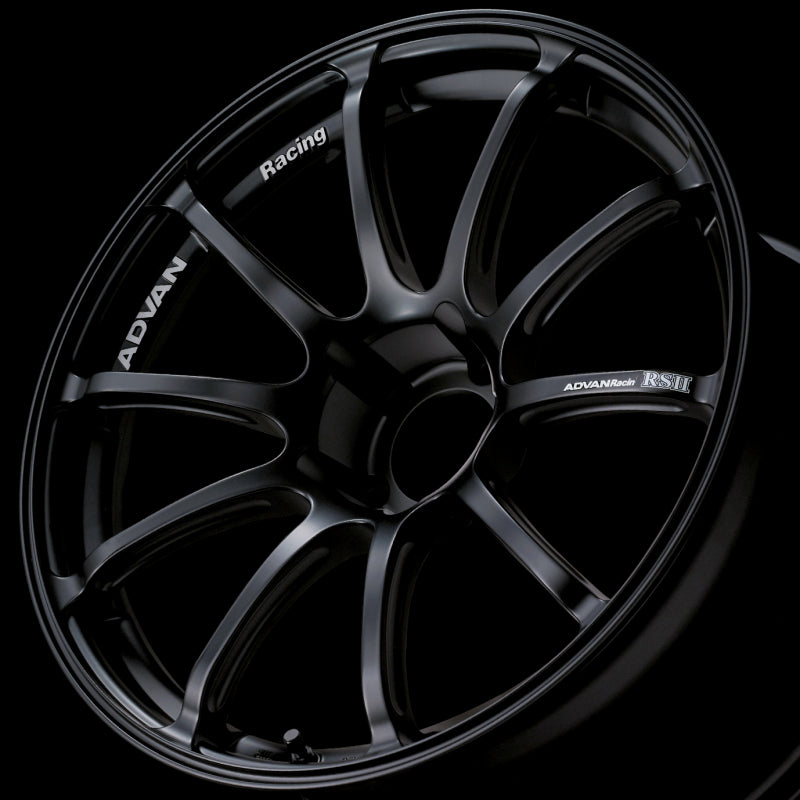 Advan RSII 17x7.0 +42 4-100 Semi Gloss Black Wheel