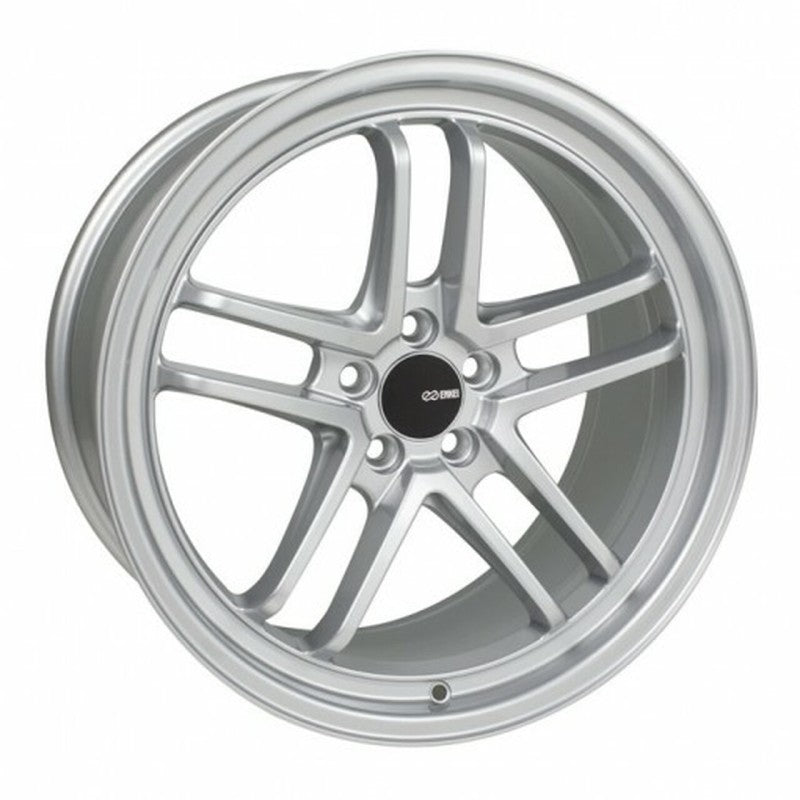 Enkei TSP5 17x8 5x114.3 45mm Offset 72.6mm Bore Silver Wheel