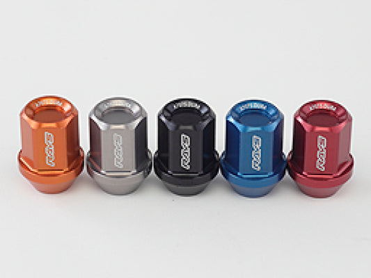 Rays L32 Dura-Nut Straight Type Lug Nuts Red 12x1.25 (16+4 Locks)