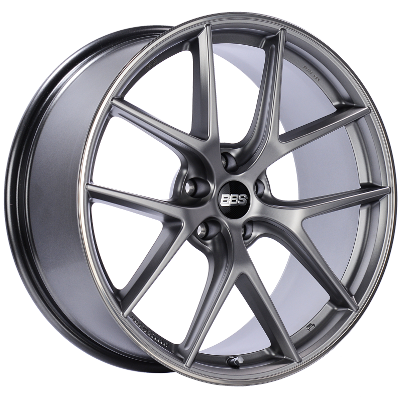 BBS CI-R 20x10 5x112 ET45 Platinum Silver Polished Rim Protector Wheel -82mm PFS/Clip Required