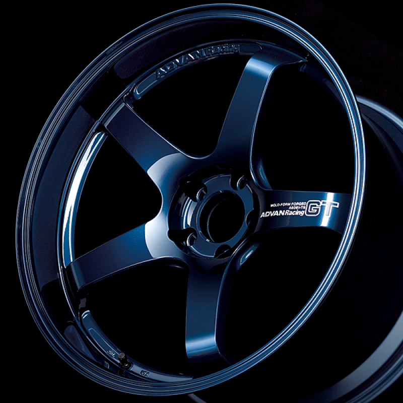 Advan GT 18x9.5 +40 5-100 Racing Titanium Blue Wheel