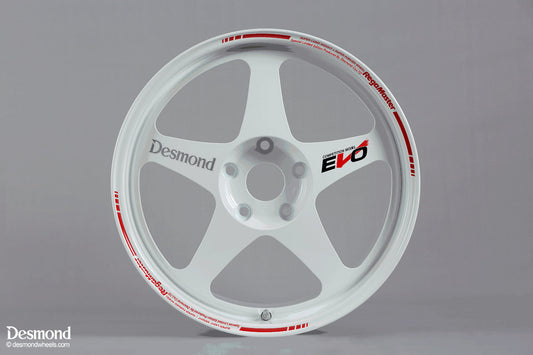 Desmond Regamaster EVO II 18x9.5 +30 5x114.3 Gloss White (SET)