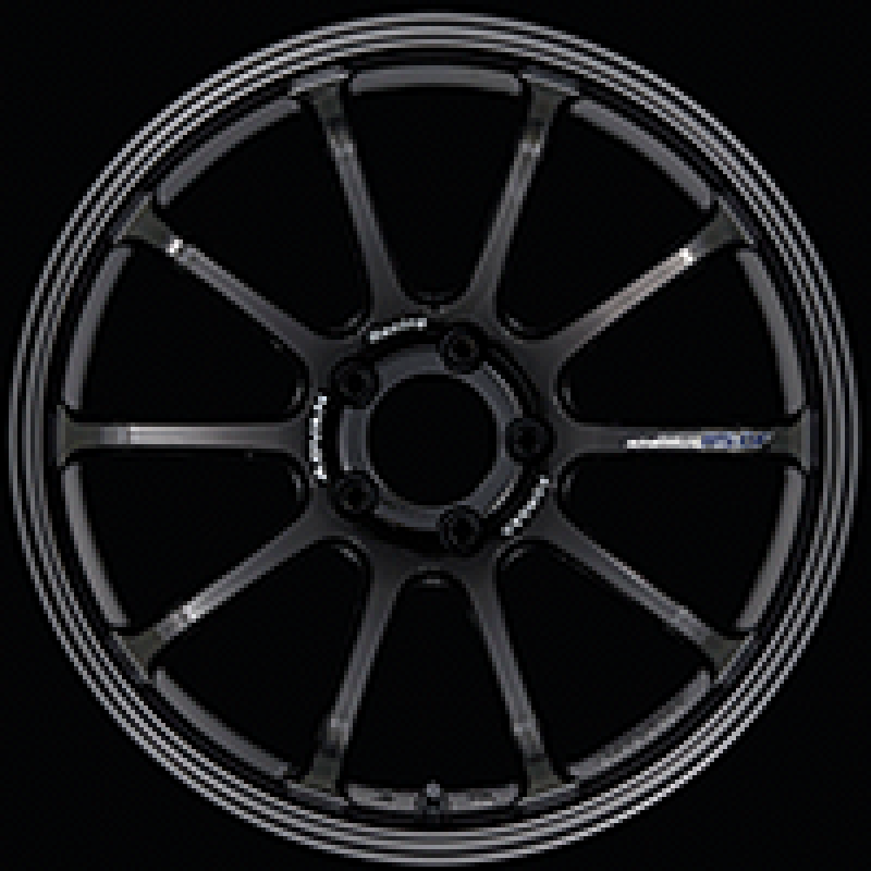 Advan RS-DF Progressive 18x9.0 +52 5-100 Racing Titanium Black Wheel