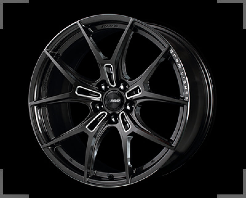 Gram Lights 57FXZ 19x9.5 +38 5-112 Super Dark Gunmetal & Machining Rim Edge DC