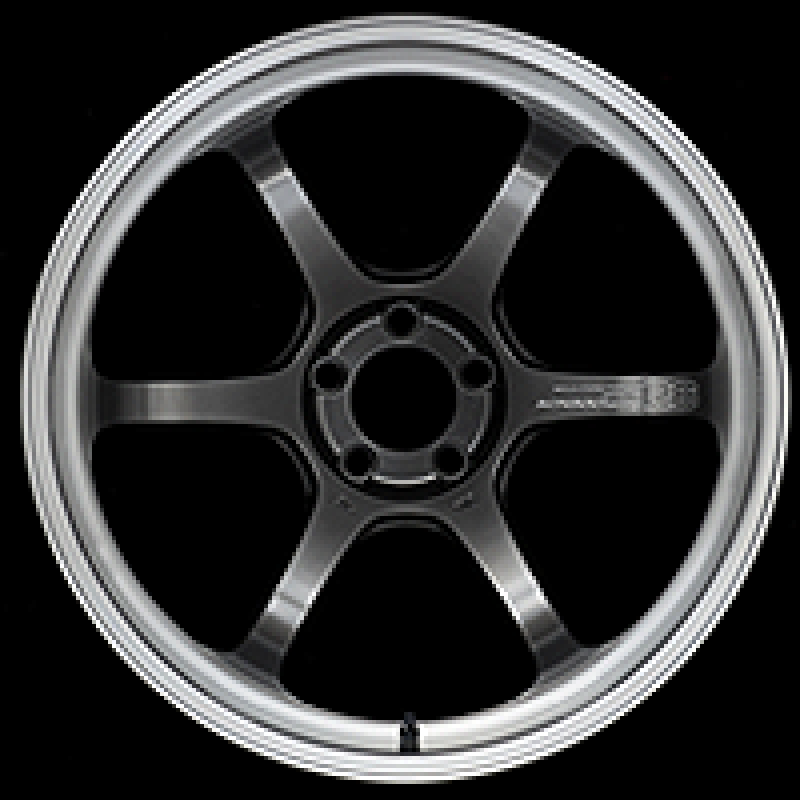 Advan R6 18x7.5 +47 5-114.3 Machining & Racing Hyper Black Wheel