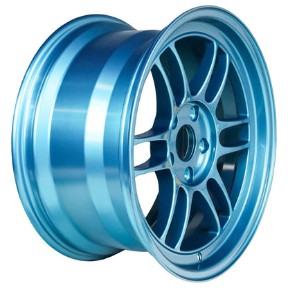 Enkei RPF1 17x9 5x114.3 45mm Offset 73mm Bore Emerald Blue Wheel