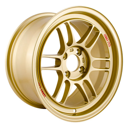 Enkei RPF1 15x8 4x100 28mm Offset 75mm Bore Gold Wheel